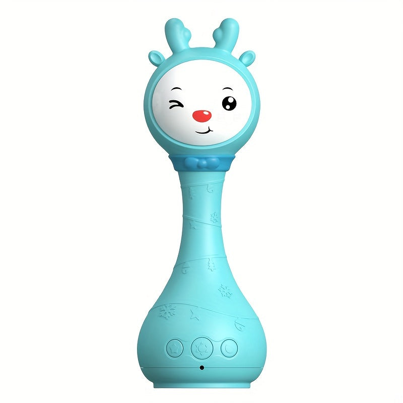 Luminous Musical Rattle Toy for Youngsters with Color Recognition and 9 Colored Cards
