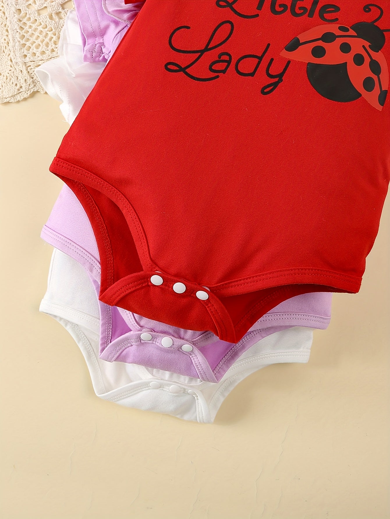 Newborn Baby Girl Summer Romper Set Outdoor Wear Three Sets