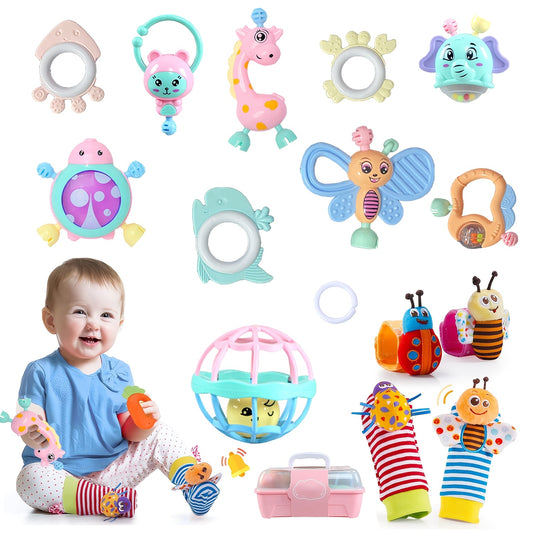 Europe Hot Baby Toys Sensory Rattle Wrist Socks Educational Gifts for Newborns and Infants