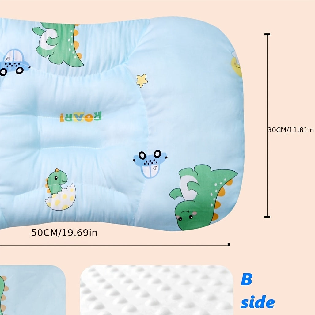 This Children's Pillow, Baby Pillow, And Toddler Pillow Are Made Of Natural Breathable Materials That Fit The Curve Of The Cervical Spine. The Partitioned Support Design Is Soft And Light Beige Friendly, Protecting Children's