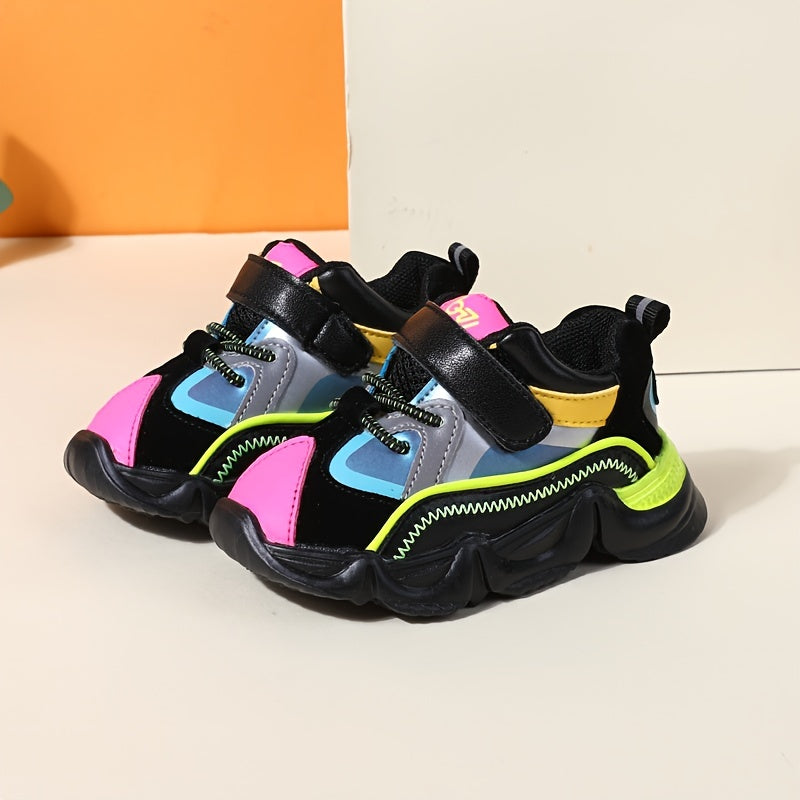 Stylish & Comfy Baby Boys' Low Top Sneakers - Lightweight Anti-Slip With Hook & Loop Fastener For Outdoor Activities!