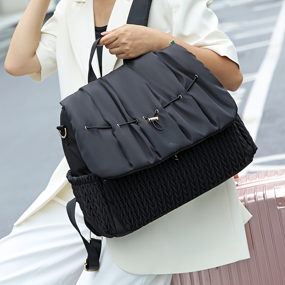 Mommy Backpack, Trendy Travel Backpack With Changing Pad, Stroller Straps, Stroller Hanging Bag