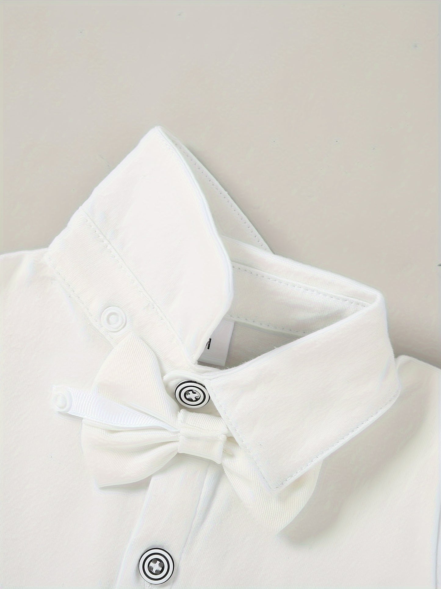 5pcs Baby Boy Long Sleeve Gentleman Suit Baby Boy Holiday Party Wedding Dress Suit One-Piece Shirt, Vest, Trousers, Bowtie, Corsage 0.0-78.74ft Soft And Comfortable Cotton Toddler Clothing