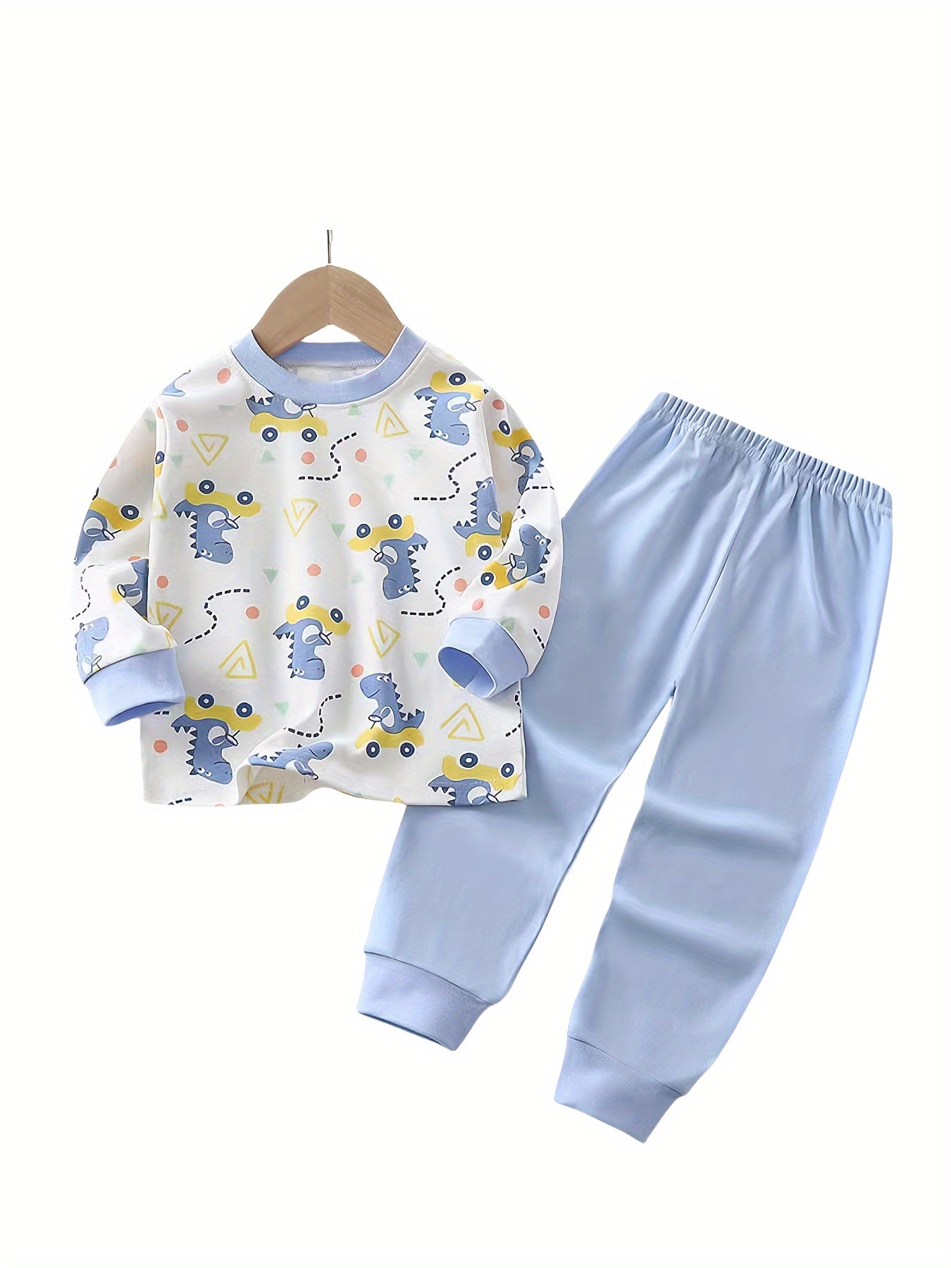 Kids Dinosaur Cotton Suit Set – Soft Breathable Comfort for Autumn and Winter