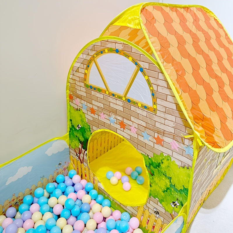 Cartoon Shaped Game Tents And Ball Pools Set For Indoor Outdoor Play Gift For Christmas And Halloween