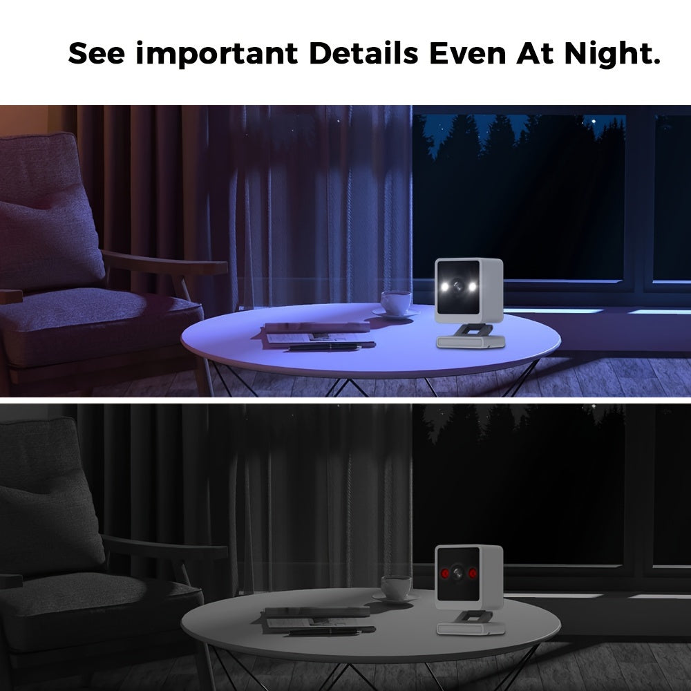 3PCS Full HD 1080P Mini Home Camera with Night Vision and Two-Way Talk Functionality