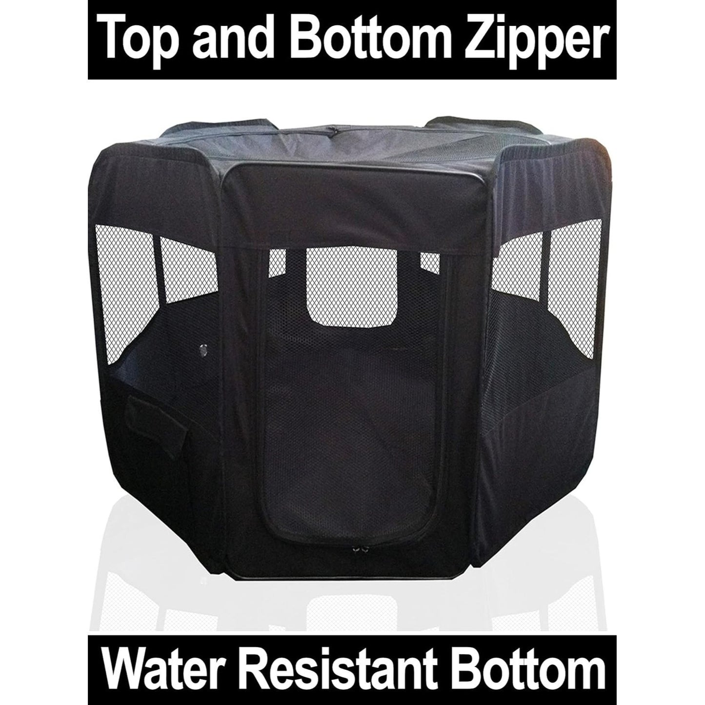 Portable Pet Playpen 45 Inch Large Puppy Kennel for Dogs and Cats Easy Storage Design