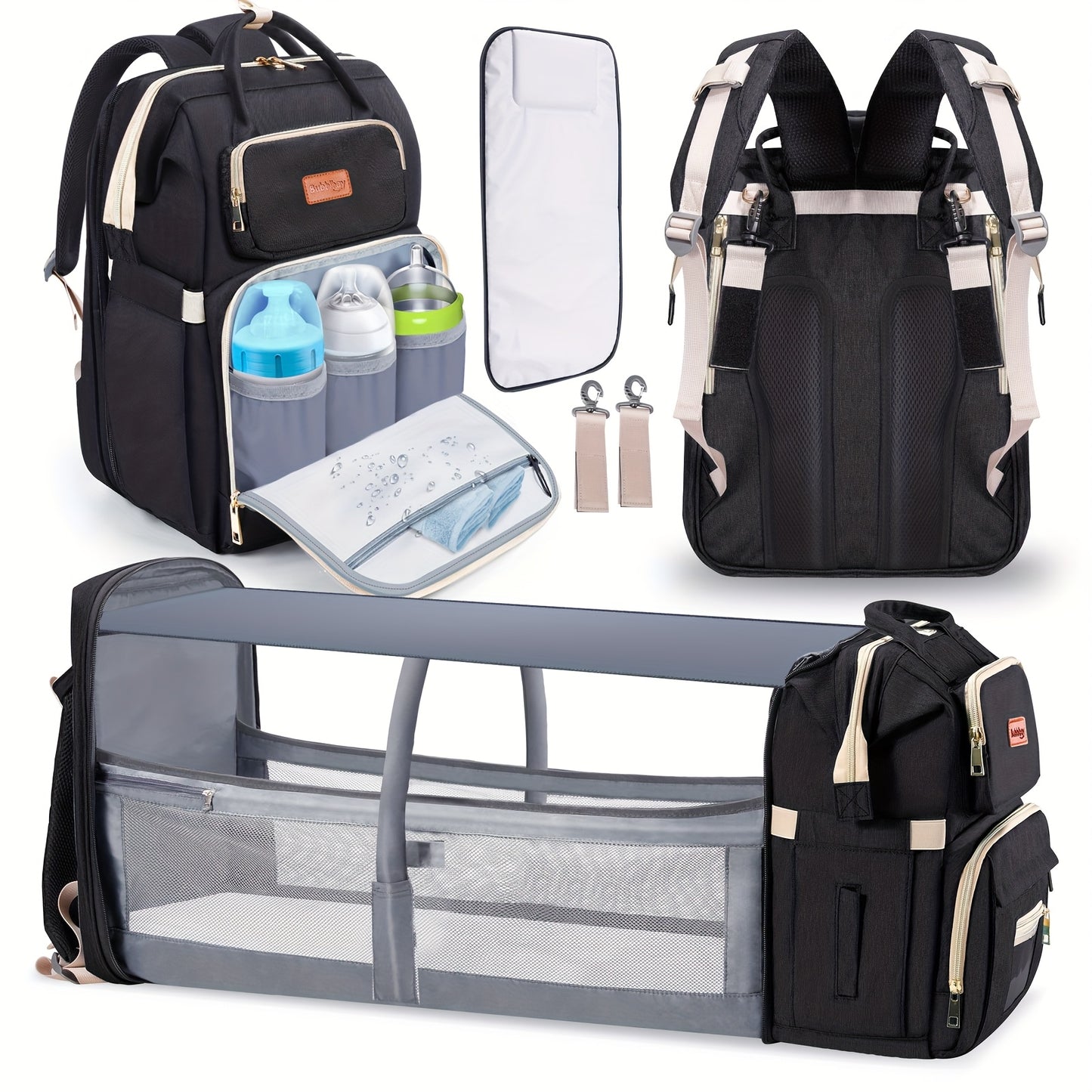 Diaper Bag Backpack with Changing Station - Multifunctional Baby Organizer for Travel