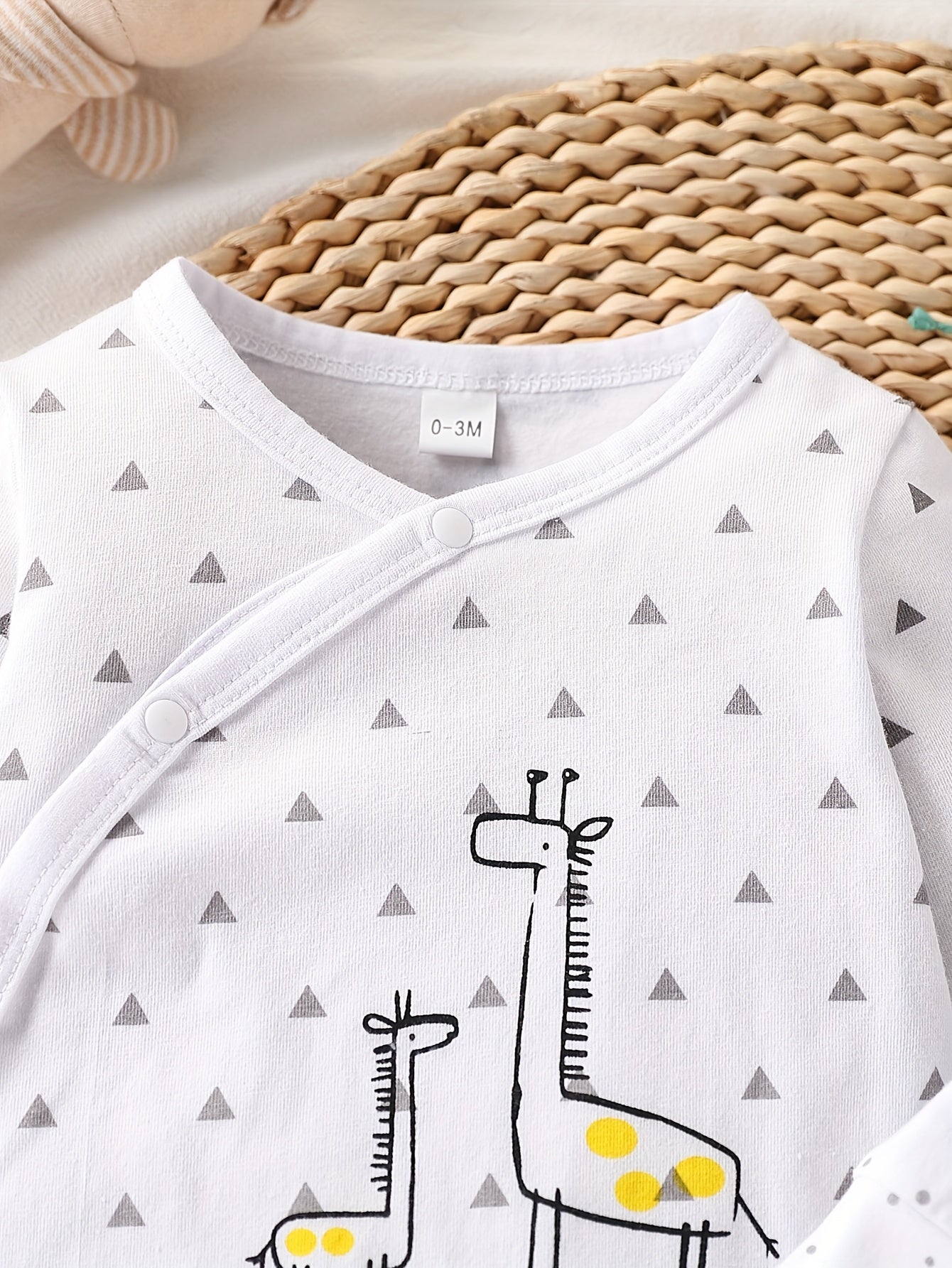 2pcs Cute Baby Boy Romper Long Sleeve Infant Jumpsuit Soft Cotton Outfit for Outdoors