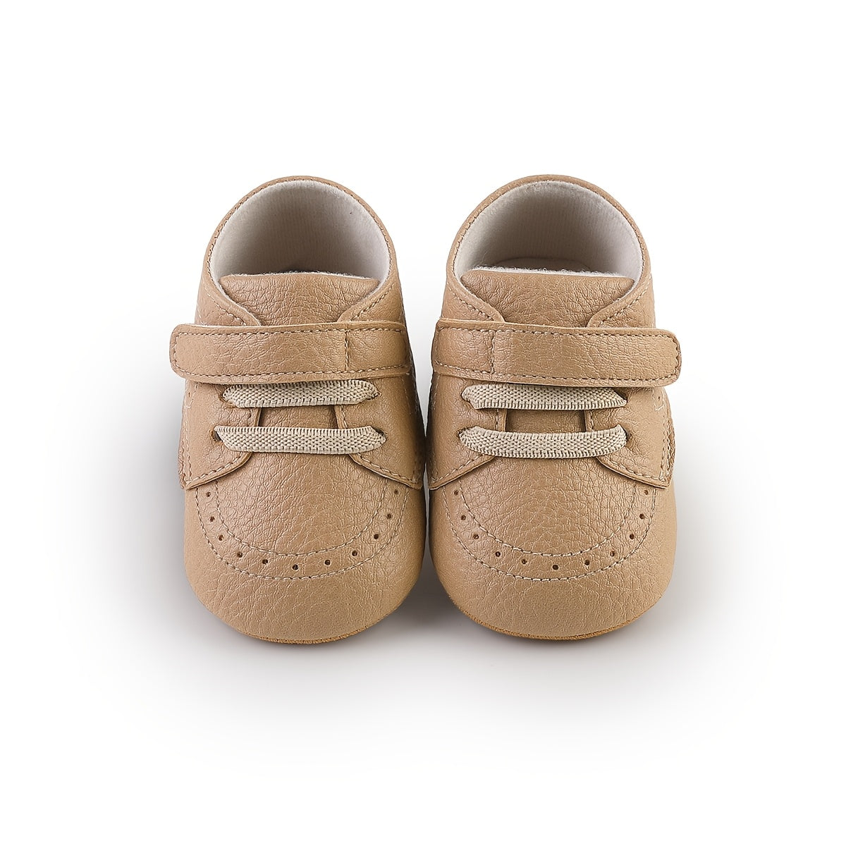 Spring and Autumn New Styles 0-1 Year Old Boys and Girls Solid Color Baby Casual Cute Flat Soft Sole Anti-Slip Casual Shoes