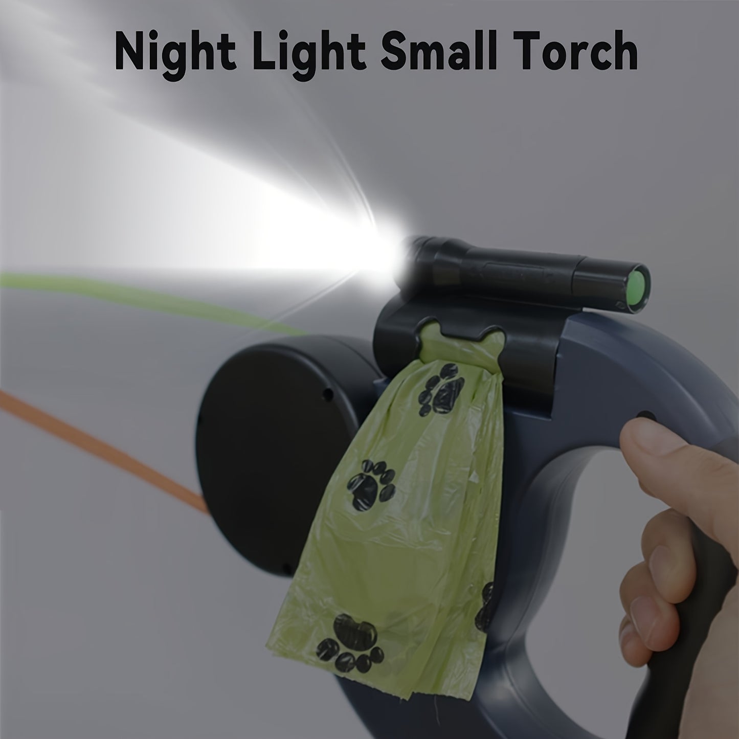 [Double Dog Leash] 2-in-1 Double-headed Self-shrinking Dog Leash | Anti-winding Design, 360-degree Rotation, Suitable for Easy Outdoor Walking with Two Small to Medium-sized Dogs