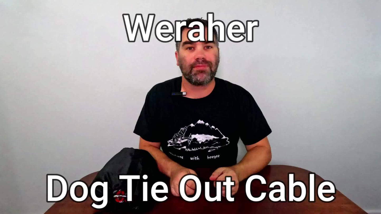 [75ft Portable Dog Tie Out] 75ft Portable Dog Tie Out Cable | Overhead Trolley System With 10ft Runner Lead For Dogs Up To 200lbs | Reflective Dog Lead For Yard, Park, Or Outdoor Adventures