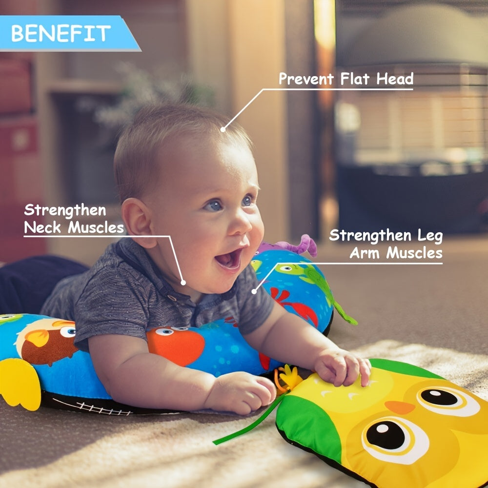 Pillow Toy, Abdominal Time Toy, Suitable for Boys and Girls 0-3-6-9 Months Old, Youngsters Visual and Tactile Exercise, Exercise Youngsters's Coordination Ability