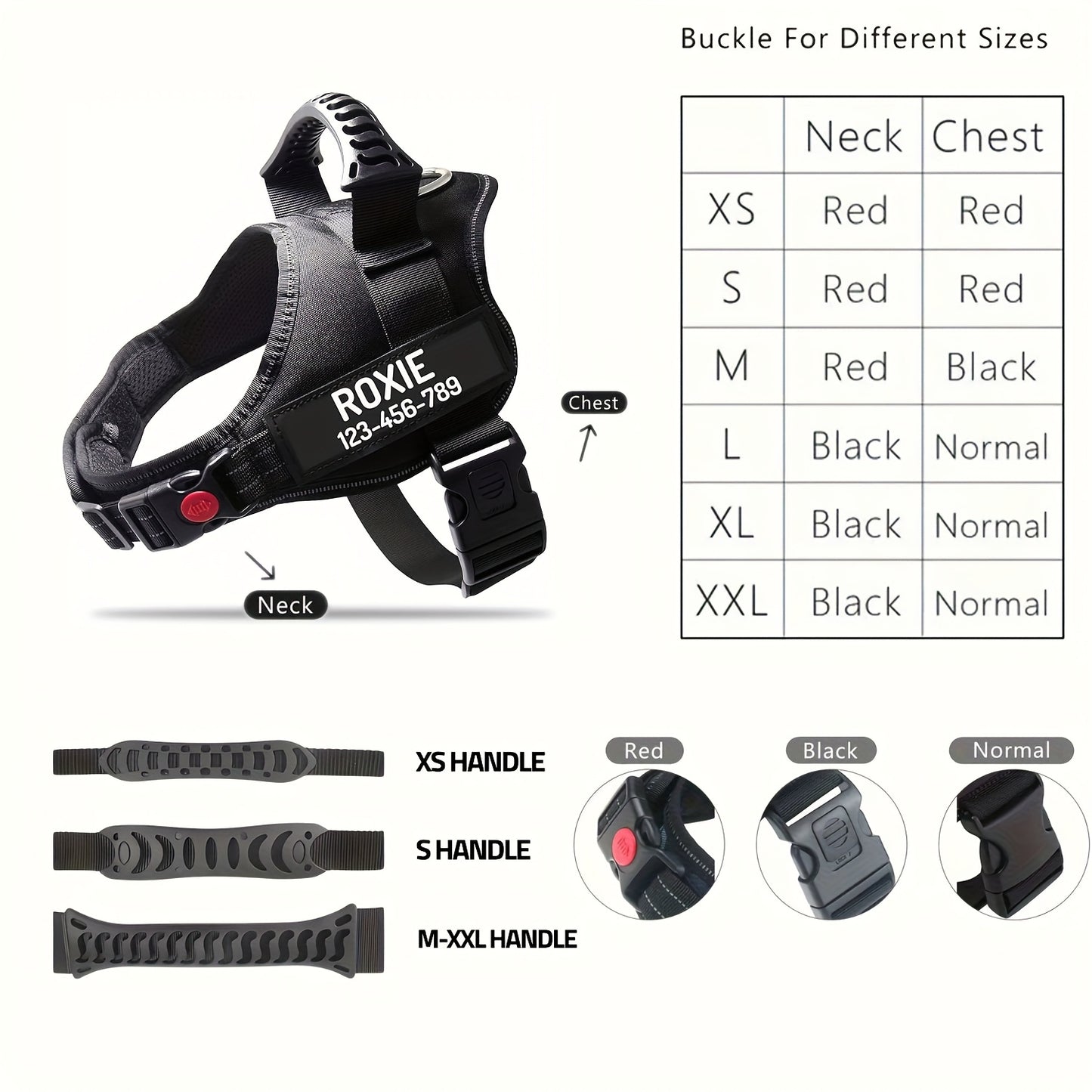 Customizable Polyester Dog Harness with Name & Phone Number, No-Pull Design, Daisy Pattern, Hand Wash Only, for Training & Walking