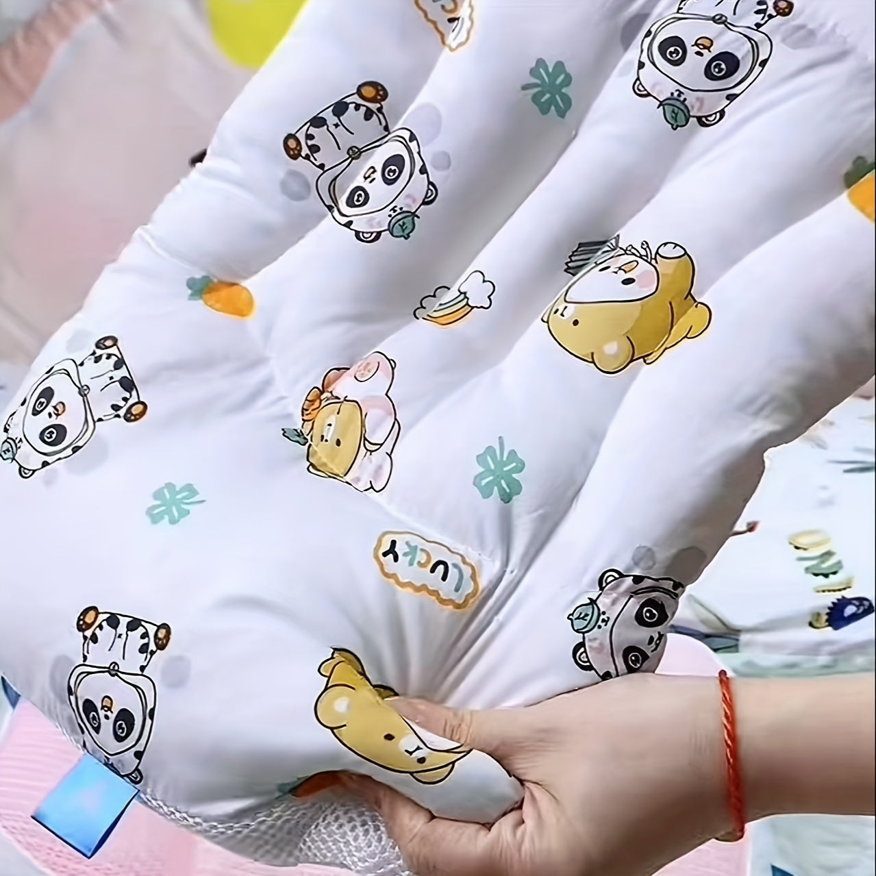 This Children's Pillow, Baby Pillow, And Toddler Pillow Are Made Of Natural Breathable Materials That Fit The Curve Of The Cervical Spine. The Partitioned Support Design Is Soft And Light Beige Friendly, Protecting Children's