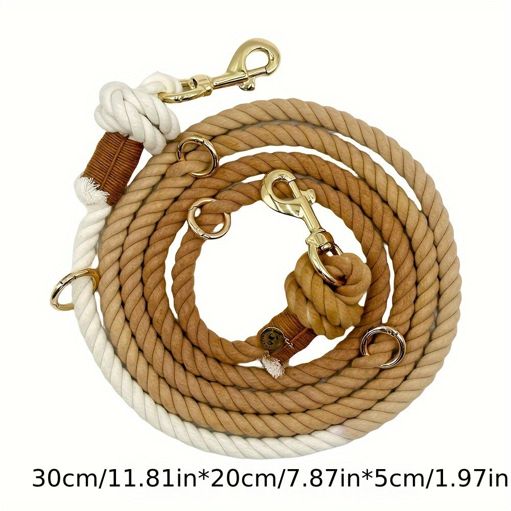 Colorful & Strong 8.55FT Dog Leash Combo | Includes Night Light & Poop Bag Holder for the Ultimate Walk Experience