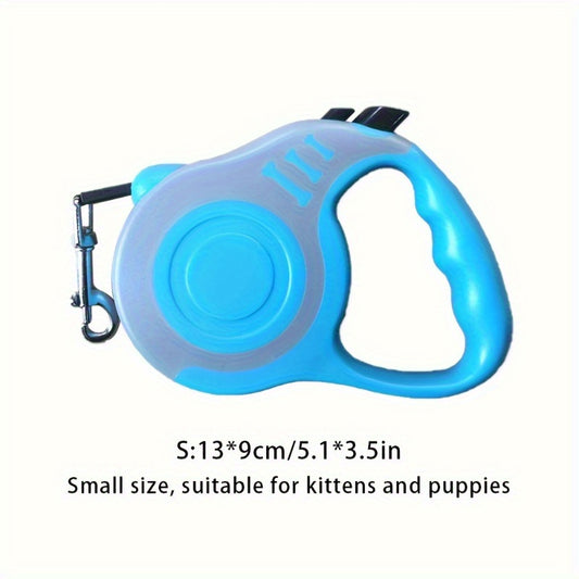 Dual Switch Retractable Dog Leash Durable Nylon Rope