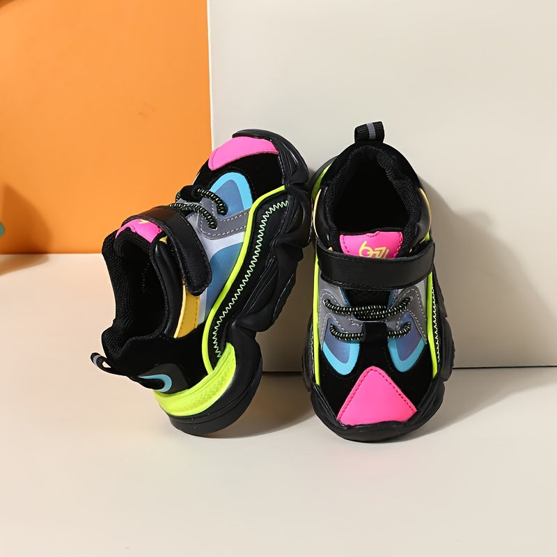 Stylish & Comfy Baby Boys' Low Top Sneakers - Lightweight Anti-Slip With Hook & Loop Fastener For Outdoor Activities!