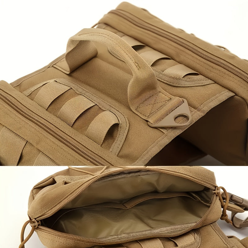 Dog Backpack Dog Harness Tactical Vest for Large Dogs Outdoor Training Suit Combat Suit Set Camping Hunting and Rescue Equipment Medium-Large Dogs