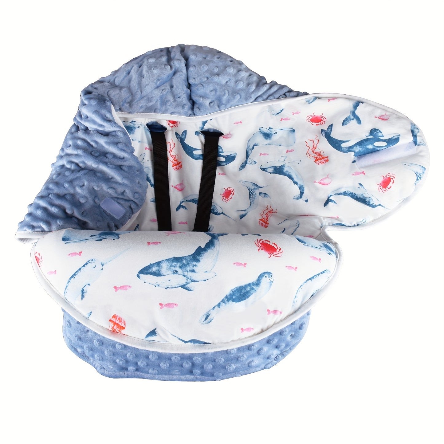 Spring and Winter Newborn Stroller Seat Cover, Thickened Cotton Cushion for Newborn Strollers, Baby Pushchair Pad, Multifunctional Infant Carrying Mat