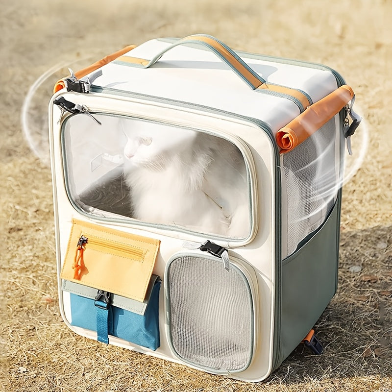 Cat Bag Outdoor Portable Cat Backpack Pet Trolley Case Shoulder Bag Multi Cat Divine Dog Large Capacity Luggage