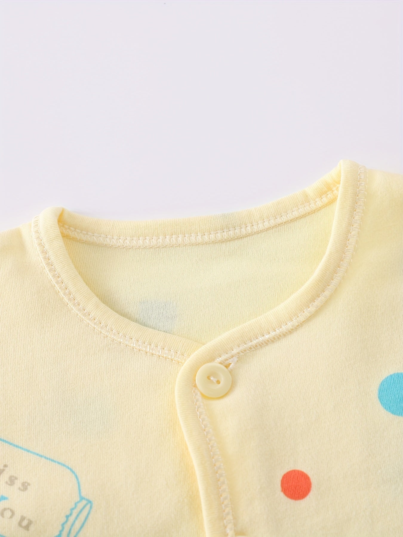 5pcs Newborn Set, Baby Autumn Pure Cotton Clothes, Cute Elephant Print, 0.0-9.84ft, with Clothes, Underwear, Hat, and Bandana Set, for Gift Giving, for Outdoor, Perfect for Outdoor