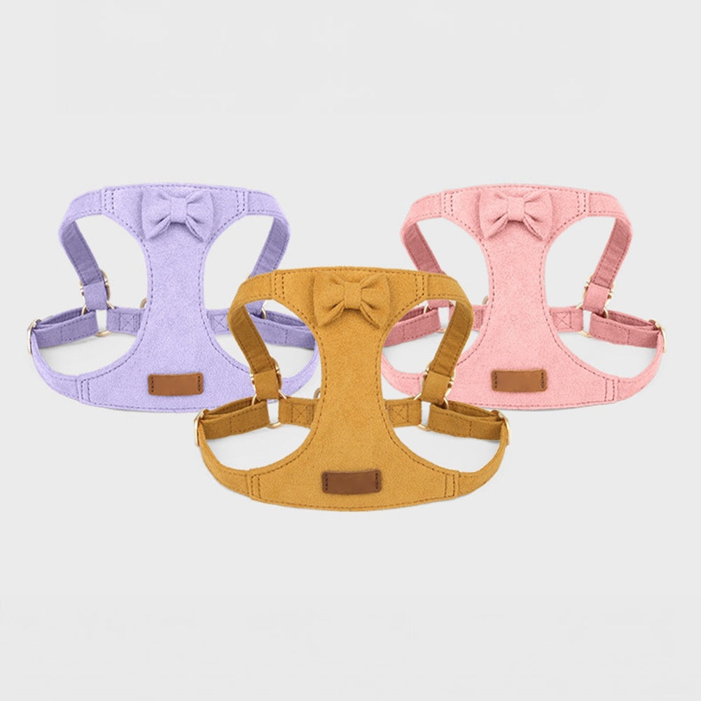 [Soft Dog Collar] Soft Breathable Dog Collar Harness Leash Set | Comfortable Pet Dog Cat Vest Harnesses Adjustable Pet Collars Leads For Small Medium Dogs, Without Battery