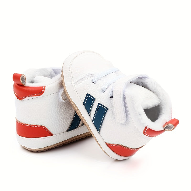 Baby Boys Girls Winter Boots with Non-Slip Rubber Sole and Fleece Lining for First Walkers