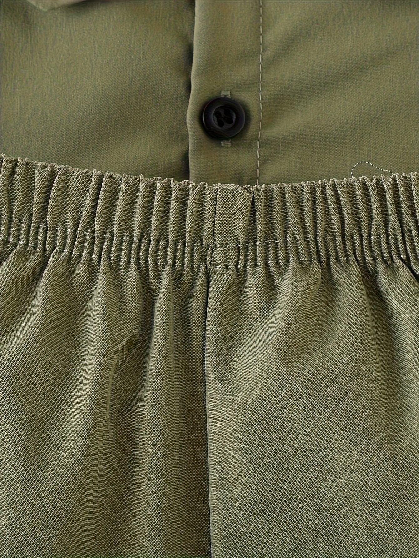 Three-Piece Short Sleeve Set with Letter Prints for Boys Infants Perfect for Spring Summer