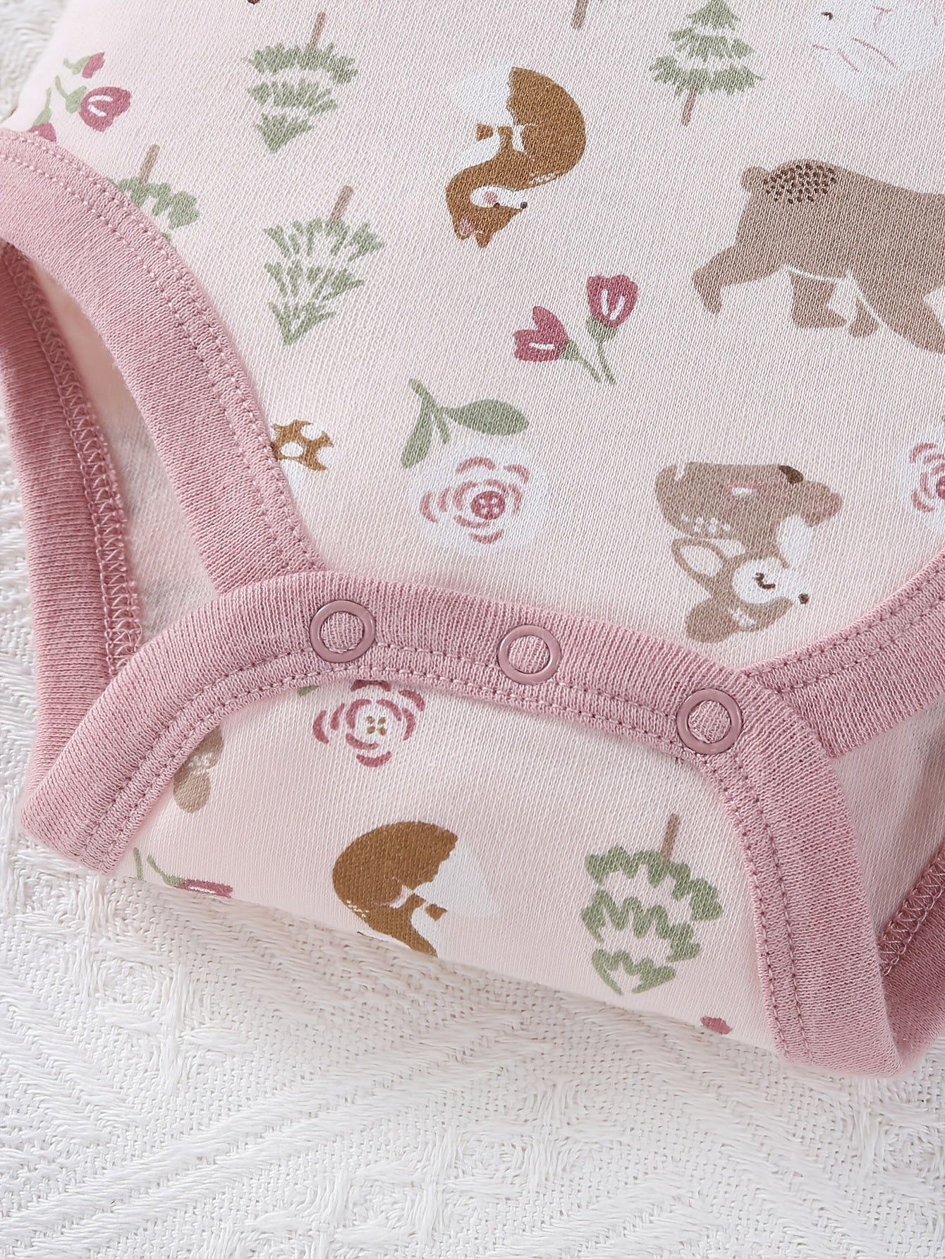 Autumn Winter Velvet Jumpsuit Set For Baby Girl Bear Print