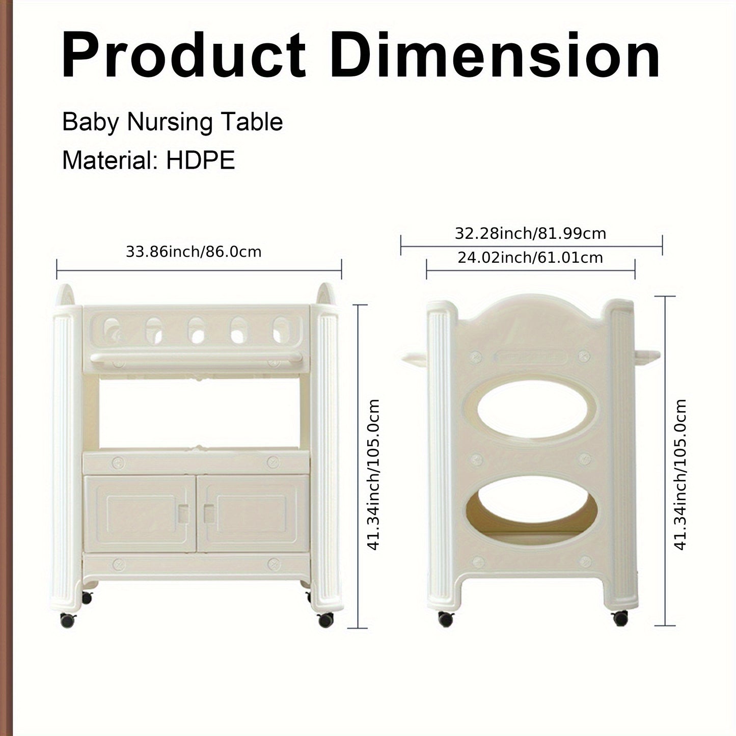 Baby Diaper Changing Station, Diaper Changer, Sturdy And Durable, Detachable Seat Belt, Easy To Clean Surface