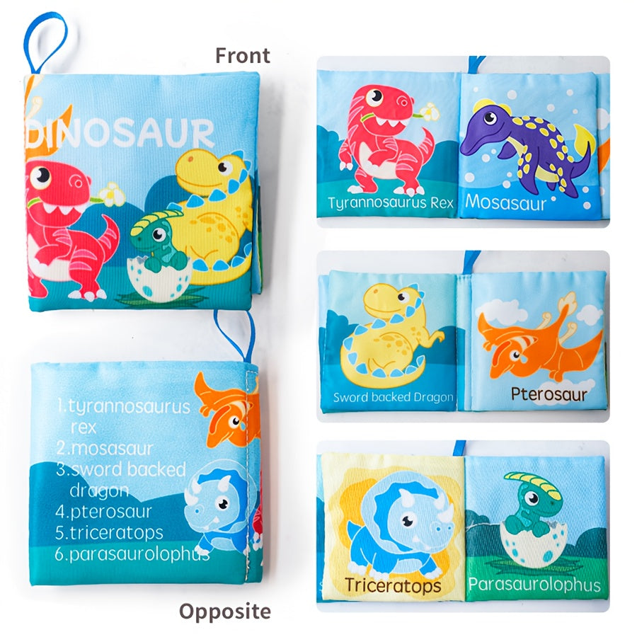 12pcs Soft Baby Crinkle Books Nontoxic Polyester Sensory Learning Toys for Kids
