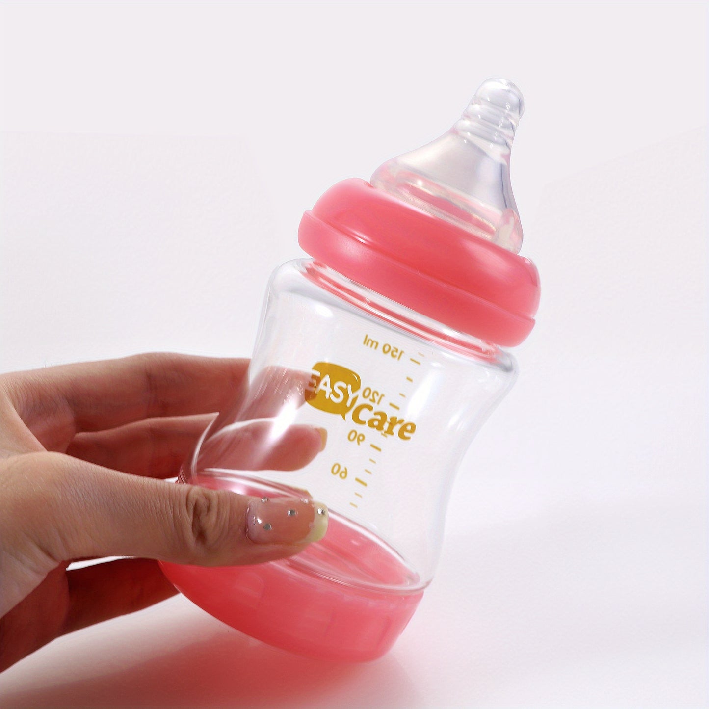 5pcs Easycare Wide Mouth Glass Baby Bottles with Sippy Cup Perfect for Celebrations