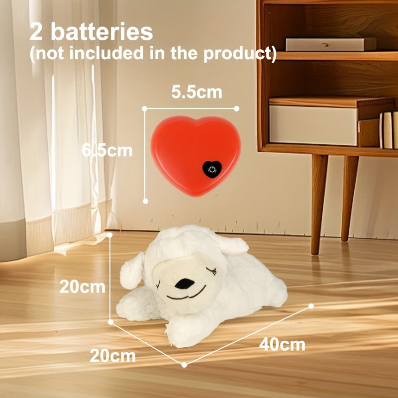 NPET Soft Plush Puppy Lamb Toy for Dogs Comfort and Training Holiday Gift