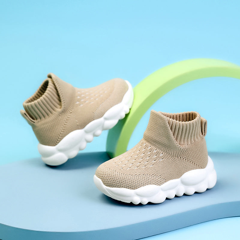 Boys Casual High Top Sneakers Slip On Comfortable Breathable All Season Sporty Style