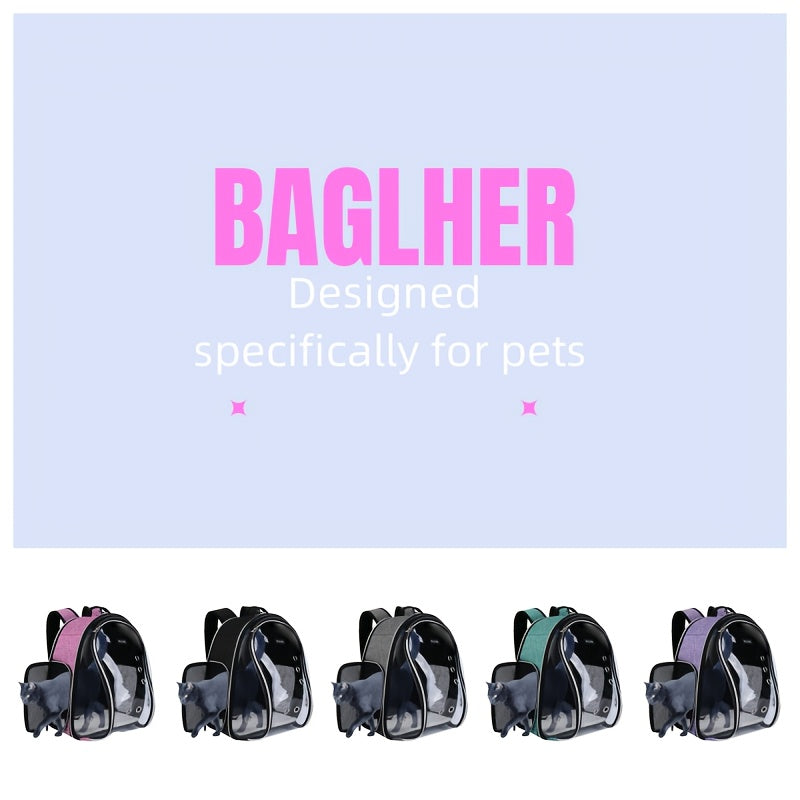 Airline Approved Pet Backpack Carrier Bubble Front Mesh