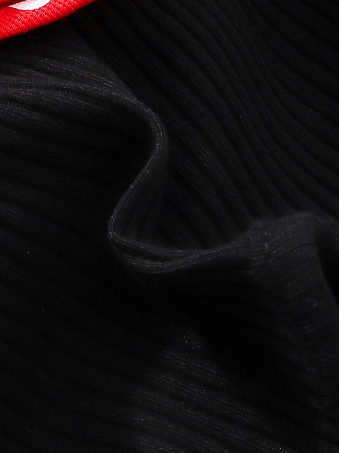 Baby Girl Red Head Knot Red Dot Jacket Black Suspender Mesh Skirt Set 3 to 24 Months