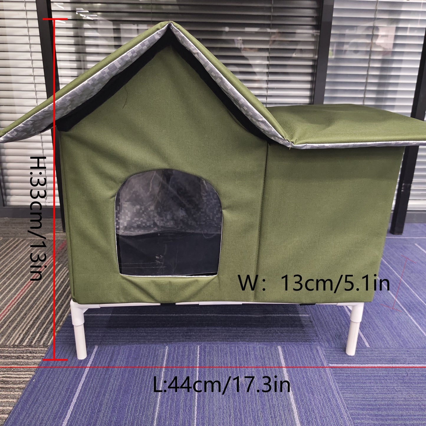 Outdoor Waterproof Cat House with Fixed Nest Warm and Thickened for Winter Comfort
