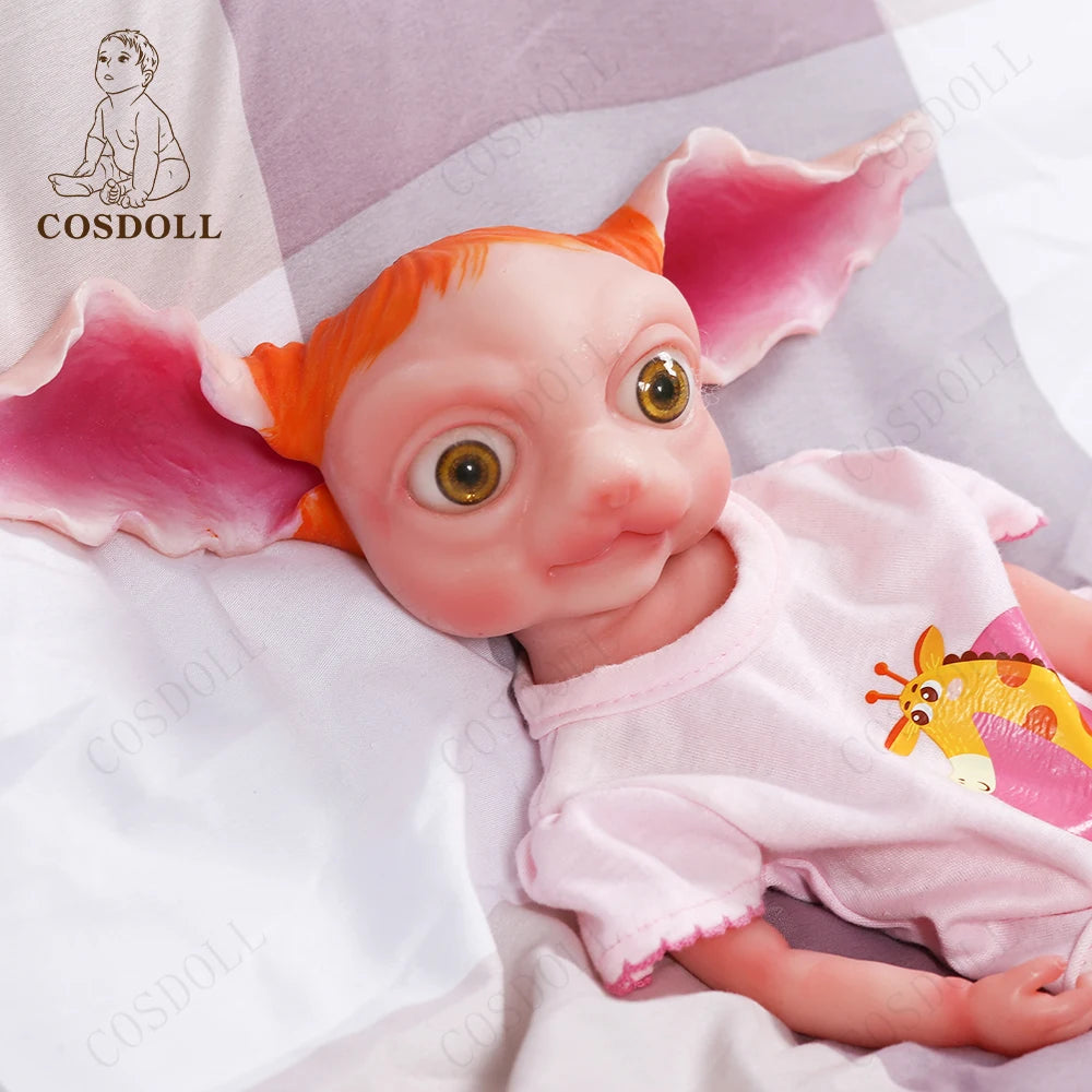 32CM Baby Doll Toys Full Body Silicone Reborn Baby Dolls With Long Ears Elf Boy Toy Soft Gifts Big Eyes Cute Avatar Style Bebe - Loving Babies & Pets Shop