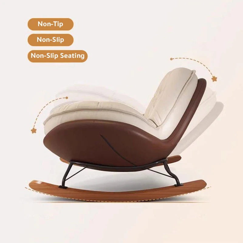Rocking Chair Balcony Home Technology Cloth Rocking Chair Living Room Leisure Rocking Chair, Modern Rocking - Loving Babies & Pets Shop