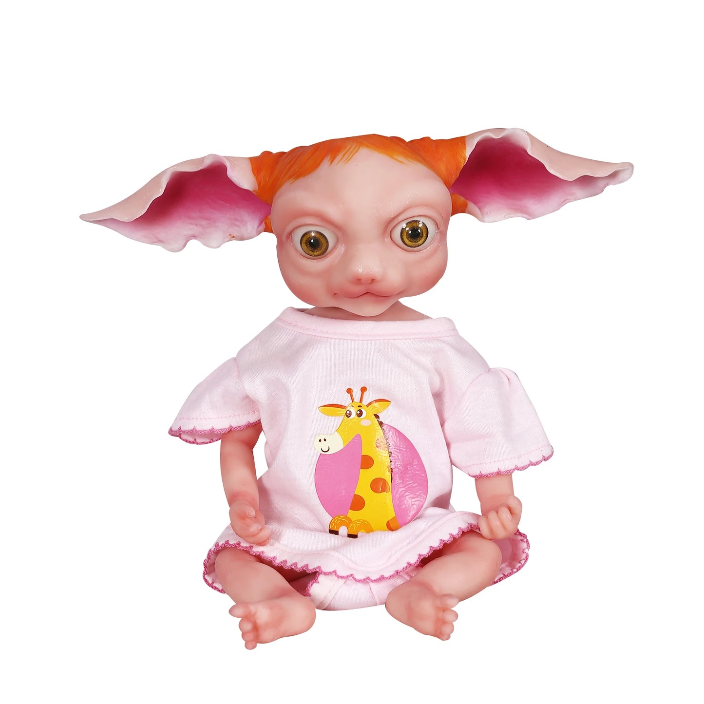 32CM Baby Doll Toys Full Body Silicone Reborn Baby Dolls With Long Ears Elf Boy Toy Soft Gifts Big Eyes Cute Avatar Style Bebe - Loving Babies & Pets Shop