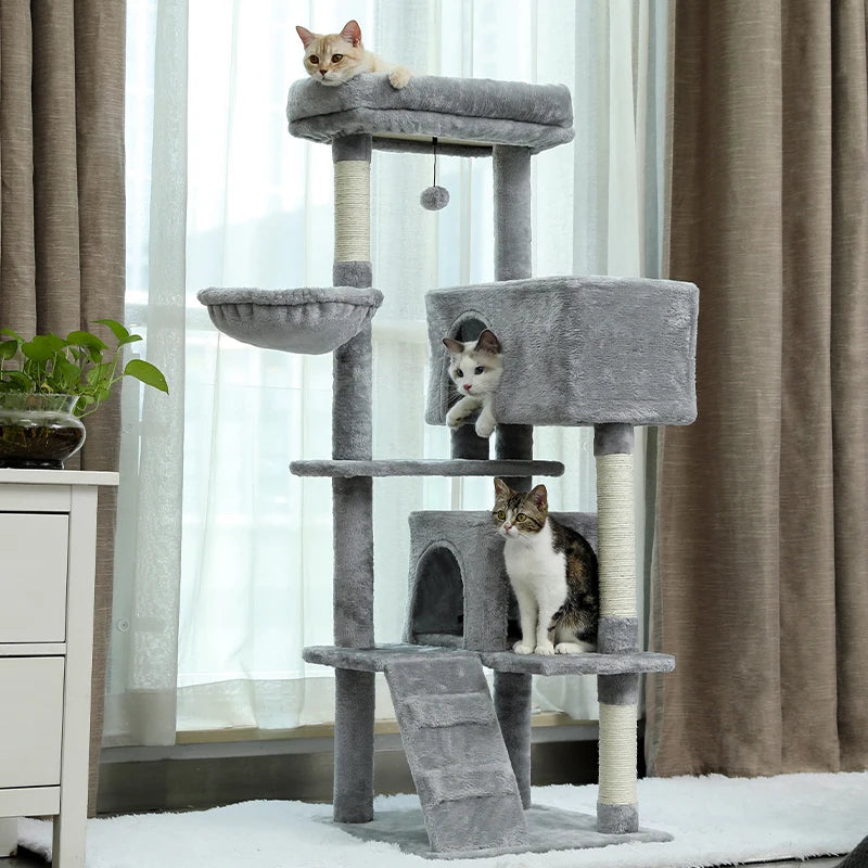 Pet Cat Tree Condo House Scratcher Scratching Post Climbing Tree Toys for Cat Kitten Protecting Furniture Fast Domestic Delivery