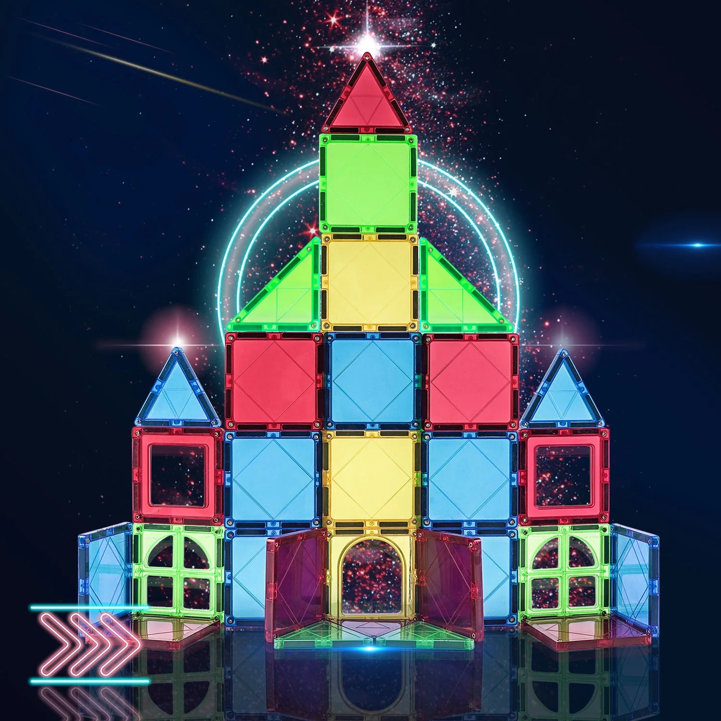 Romboss Magnetic Building Blocks Set 7.5cm Educational Toys for Creative Play