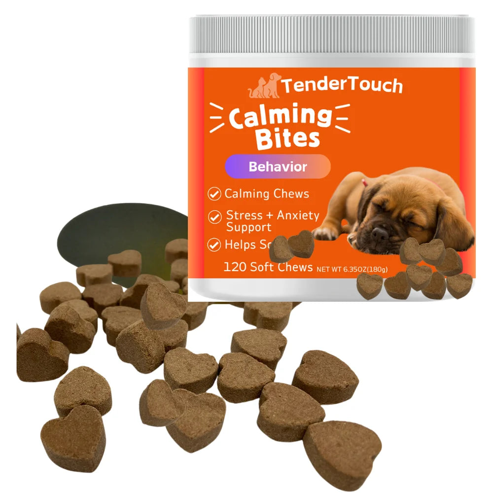 TenderTouch Calming Chews for Dogs 240 Chews 2 Pack Natural Stress Relief 360g