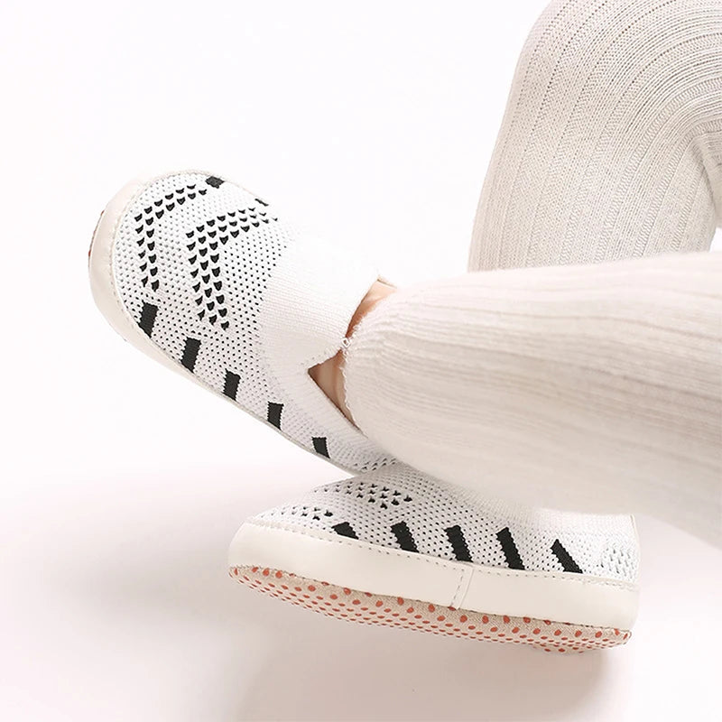 Toddler Canvas Sneakers Colorful Striped Slip-on Shoes Lightweight Breathable Soft Sole Casual Shoes for Summer Autumn - Loving Babies & Pets Shop