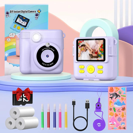 Gofunly Children's Instant Print Camera 1080P Digital Camera Toy for Ages 6 to 12