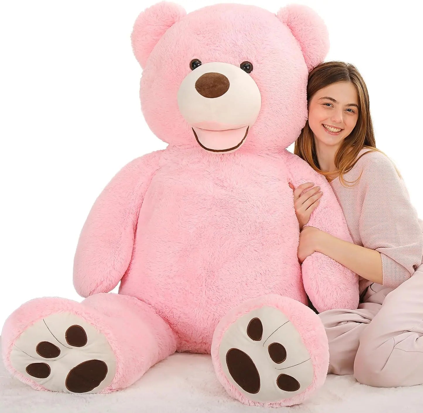MaoGoLan Giant Pink 6ft Teddy Bear Plush for Valentines Day