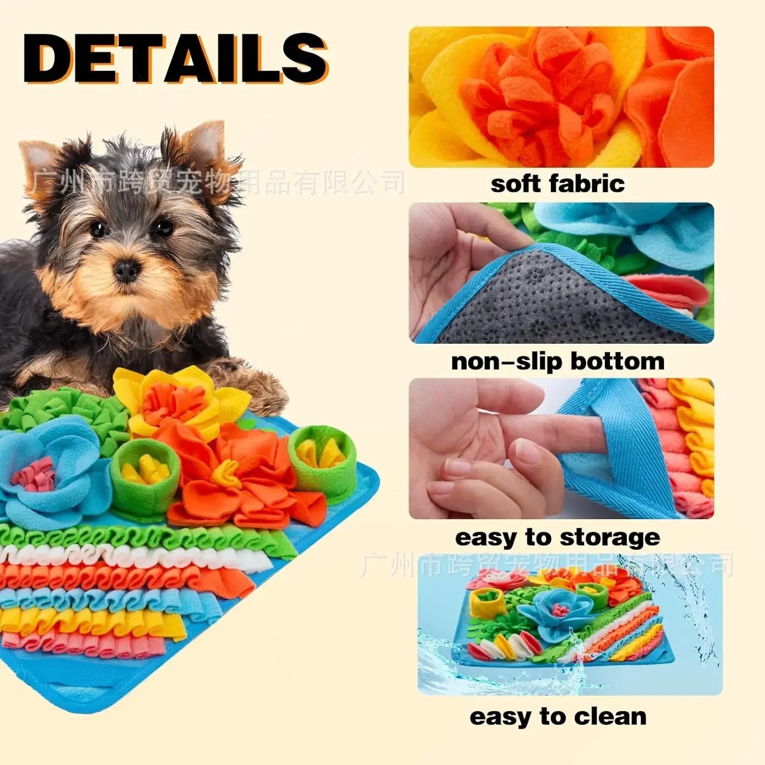 Pet Sniffing Pad Dog And Cat Foraging Toys Indoor Play Eating Mat Relieve Stress Release Energy Treasure Hunting Slow Food - Loving Babies & Pets Shop