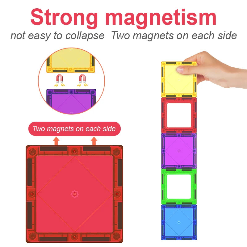 Romboss Magnetic Building Blocks Set Educational Toy for Kids Ages 1 to 12