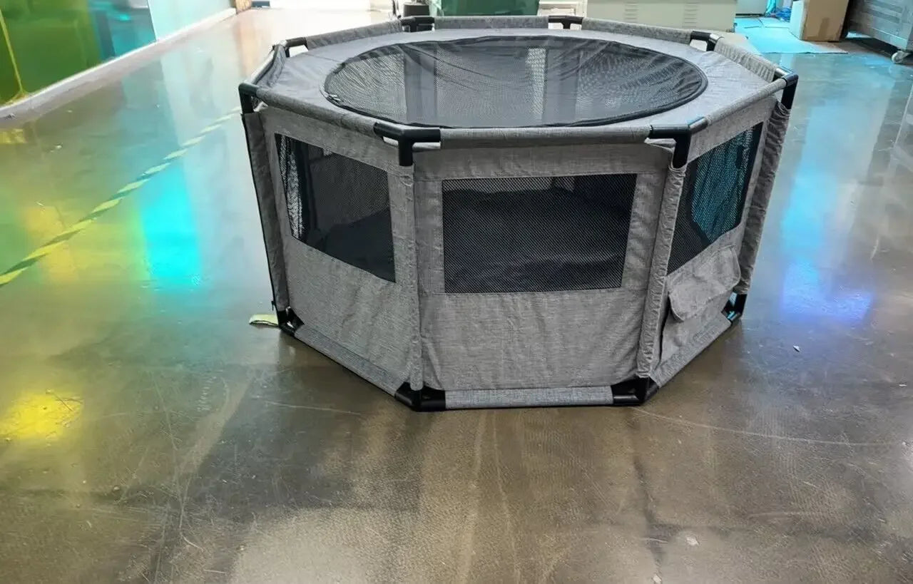 Dog Playpen, Cat Dog Crate Portable Pet Exercise Cage Kennel House Puppy Playpen Animal Playpen Indoor/Outdoor, Water-Resistant